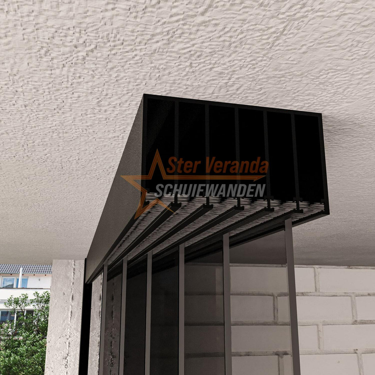 6-Rail Glazen Schuifwand tot 4770 mm breed (6x 820mm glas)