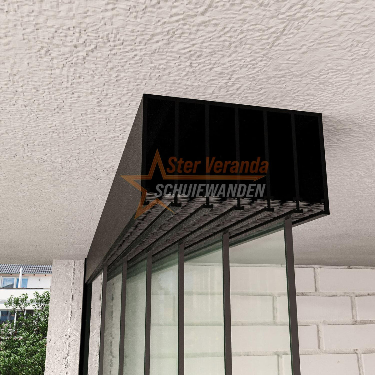 6-Rail Glazen Schuifwand tot 4770 mm breed (6x 820mm glas)